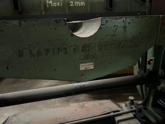 Cisaille guillotine NC LAPIPE & WITTMANN