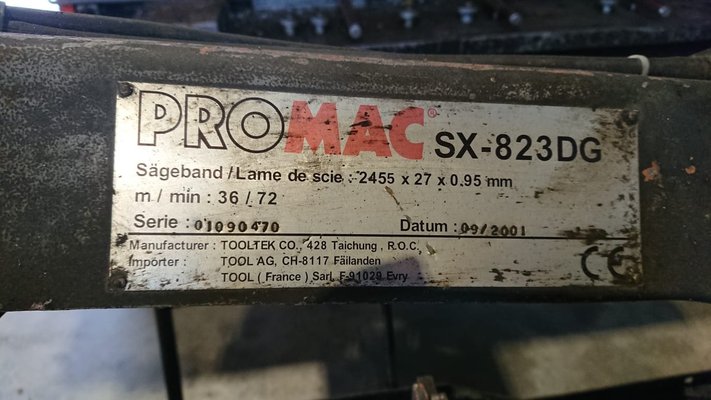 Scie à ruban Promac SX-823DG