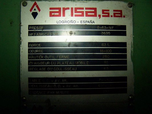 Presse Arissa G-63-IVF